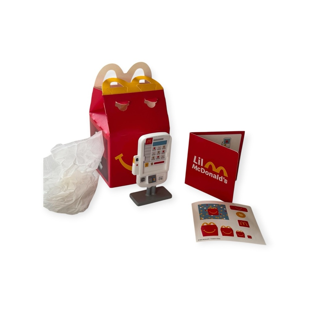 McDonald's 2025 Lil McDonald's Happy Meal Toy NEW Lil Self Serve Kiosk Stickers
